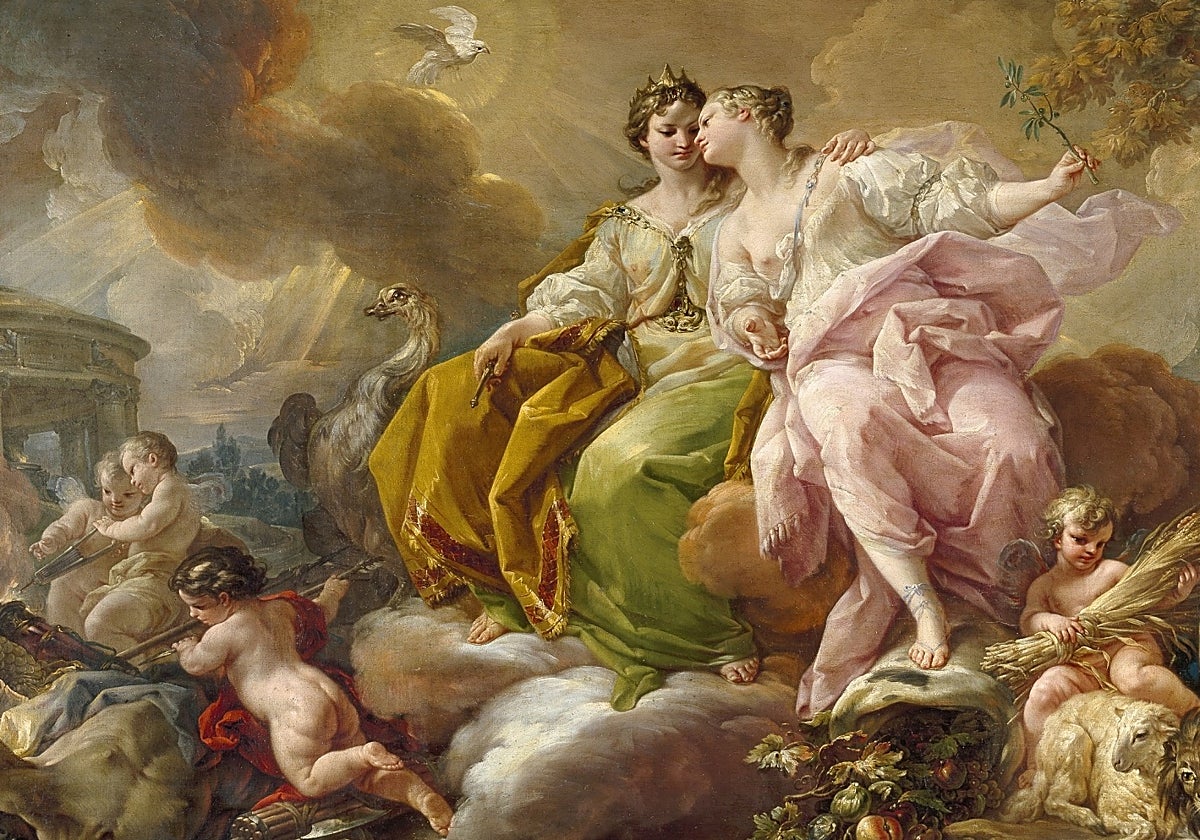 'Alegoría de la Justicia y la Paz', de Corrado Giaquinto.