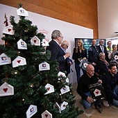 Momento de la presentación de la campaña navideña de Jesús Abandonado.