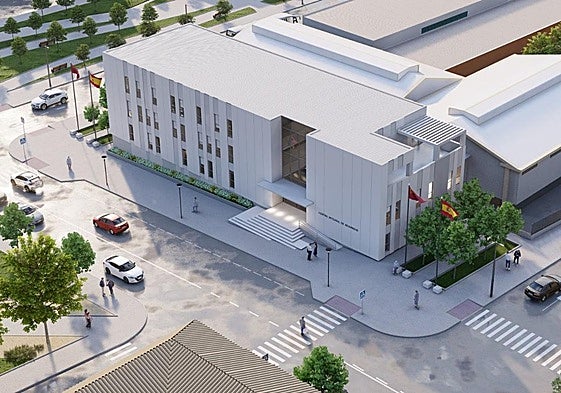 Recreación del futuro Centro Integral de Seguridad Municipal de El Palmar.