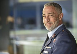 El capitán Félix Bernal, ayer en Murcia.