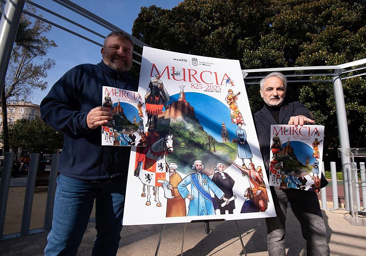 La portada del cómic presentado este miércoles en Murcia para conmemorar los 1.200 años de la fundación de la ciudad.