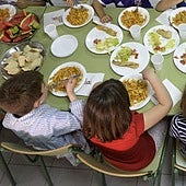 Imagen de archivo de un comedor escolar.