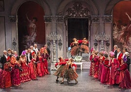 Puesta en escena de la ópera 'La Traviata'.