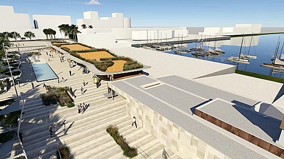 Recreación mostrada por la Autoridad Portuaria durante la presentación del nuevo paseo que construirán en el camino a la terminal de cruceros.