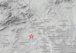 El epicentro del terremoto.