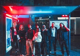 La banda murciana Awakate lista para su gran noche.