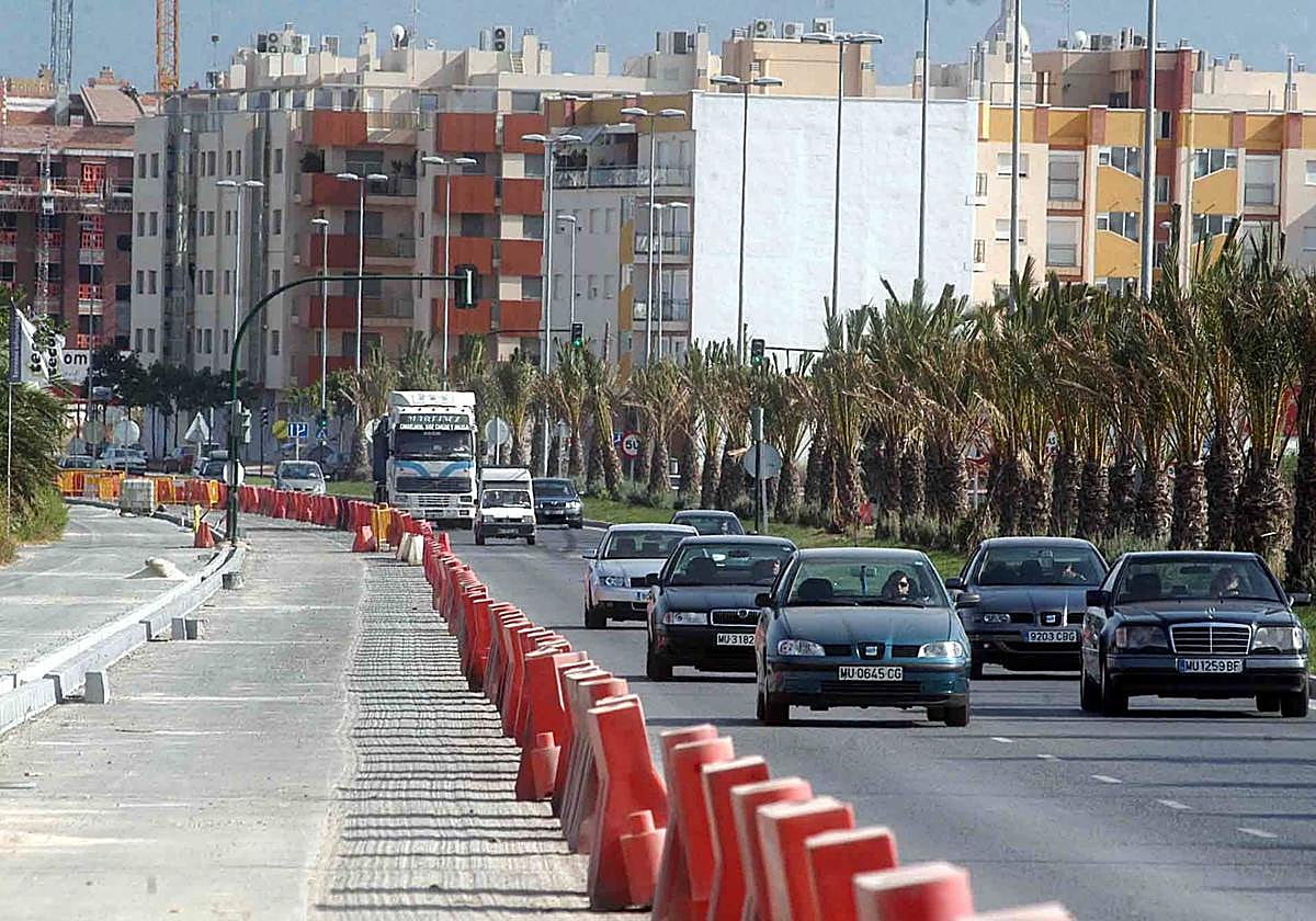 Imagen de archivo de la zona del Ensanche Norte de Murcia.