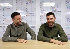 Abilio Gilar, director de Ninona Producciones, y Fran López Ochando, jefe de Producción y Contratación de la empresa especializada en shows de comedia y humor.