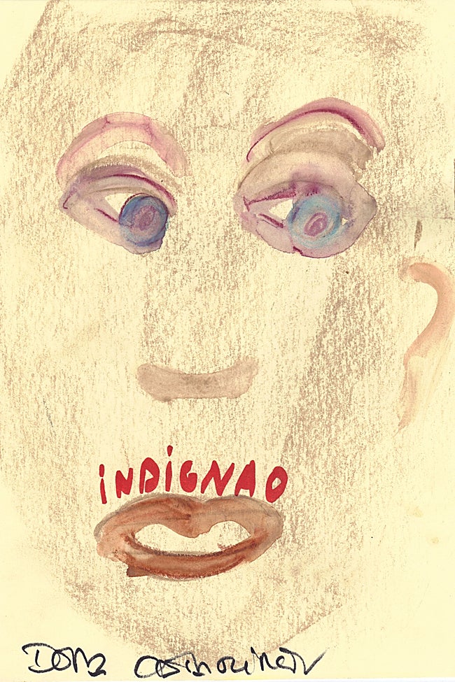 Una de las obras de Dora Catarineu, 'Indignao'.