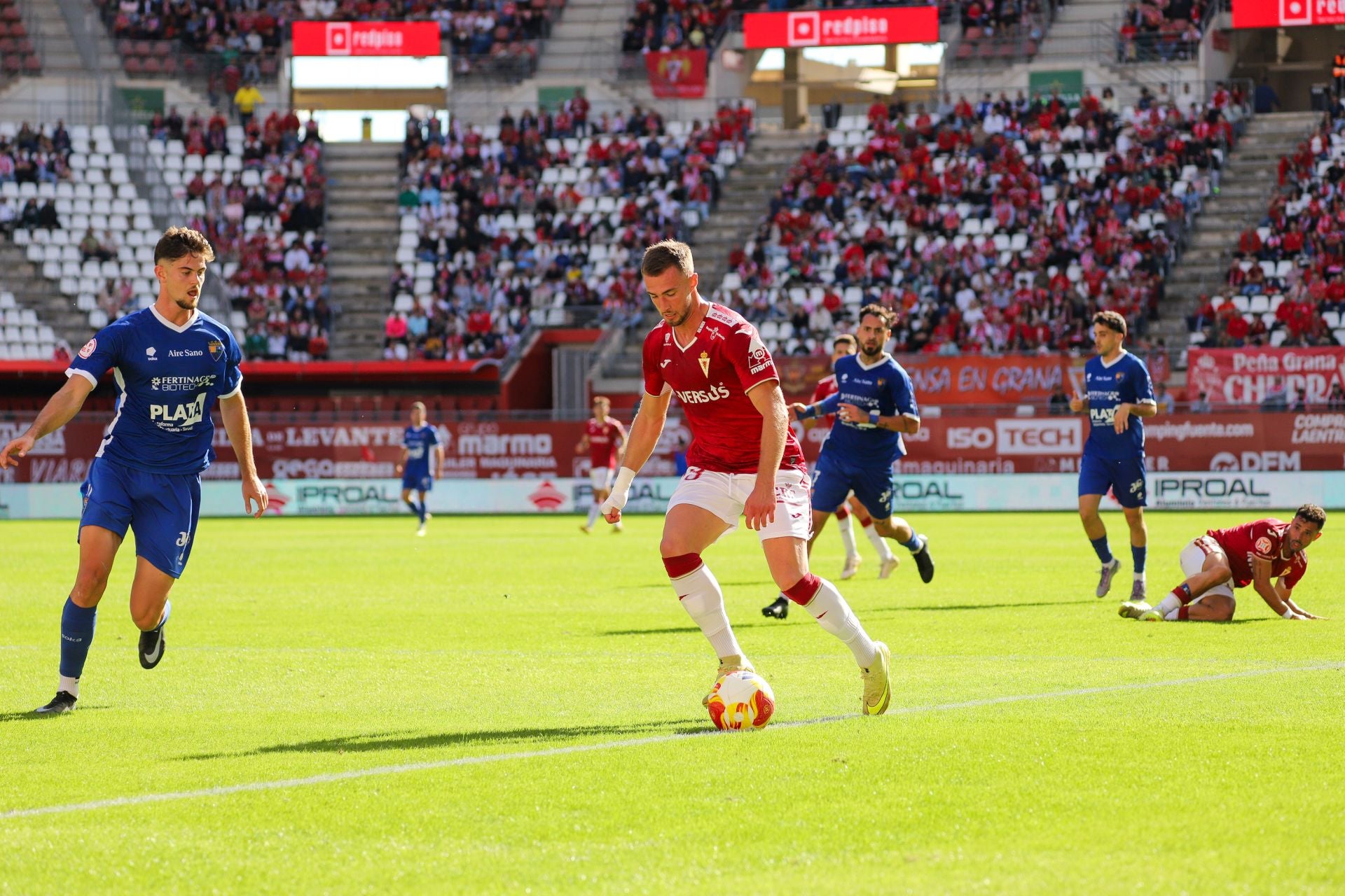 El Real Murcia no puede prolongar ante el Teruel su racha de victorias