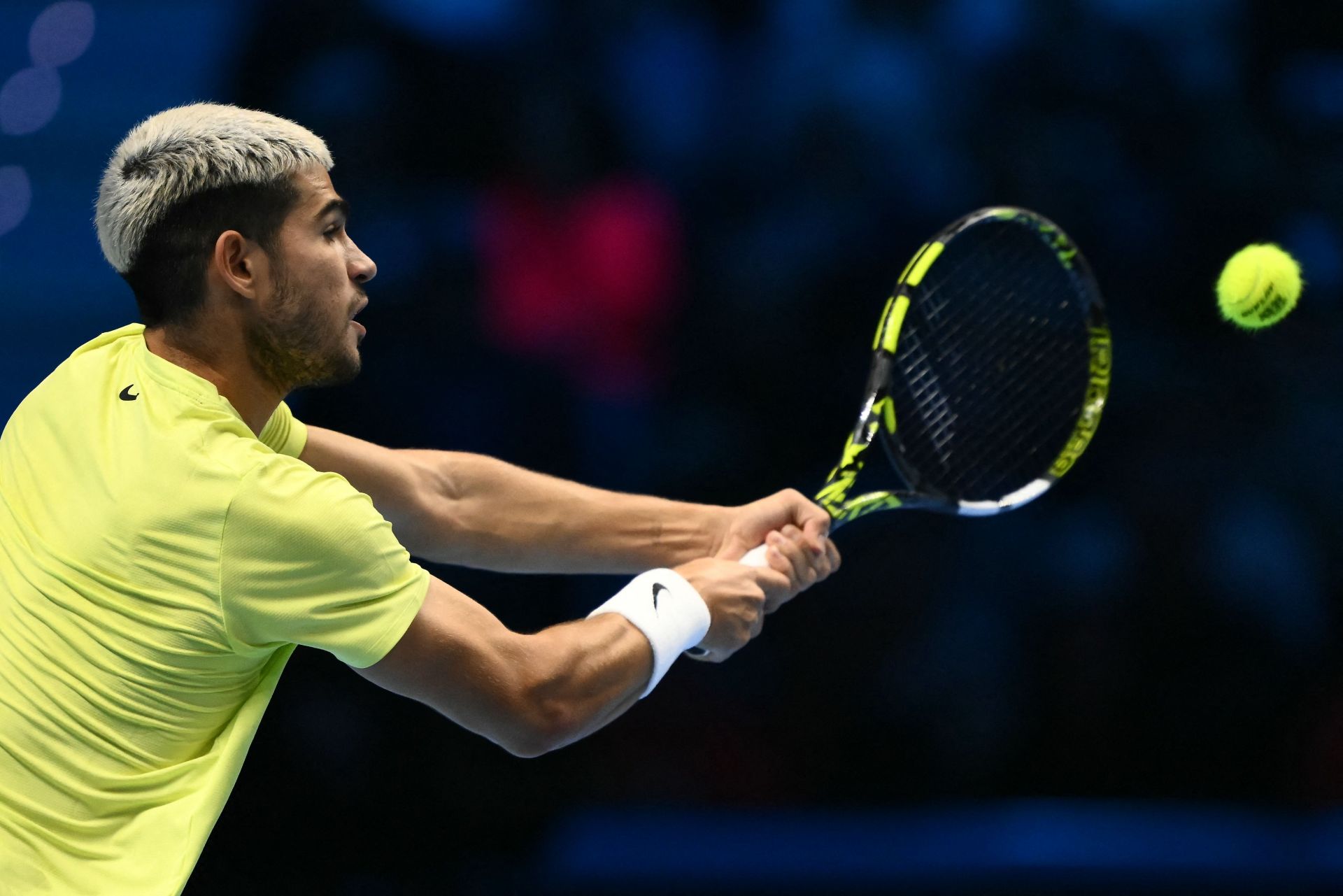 Carlos Alcaraz cae ante Sinner en la ATP Finals, en imágenes