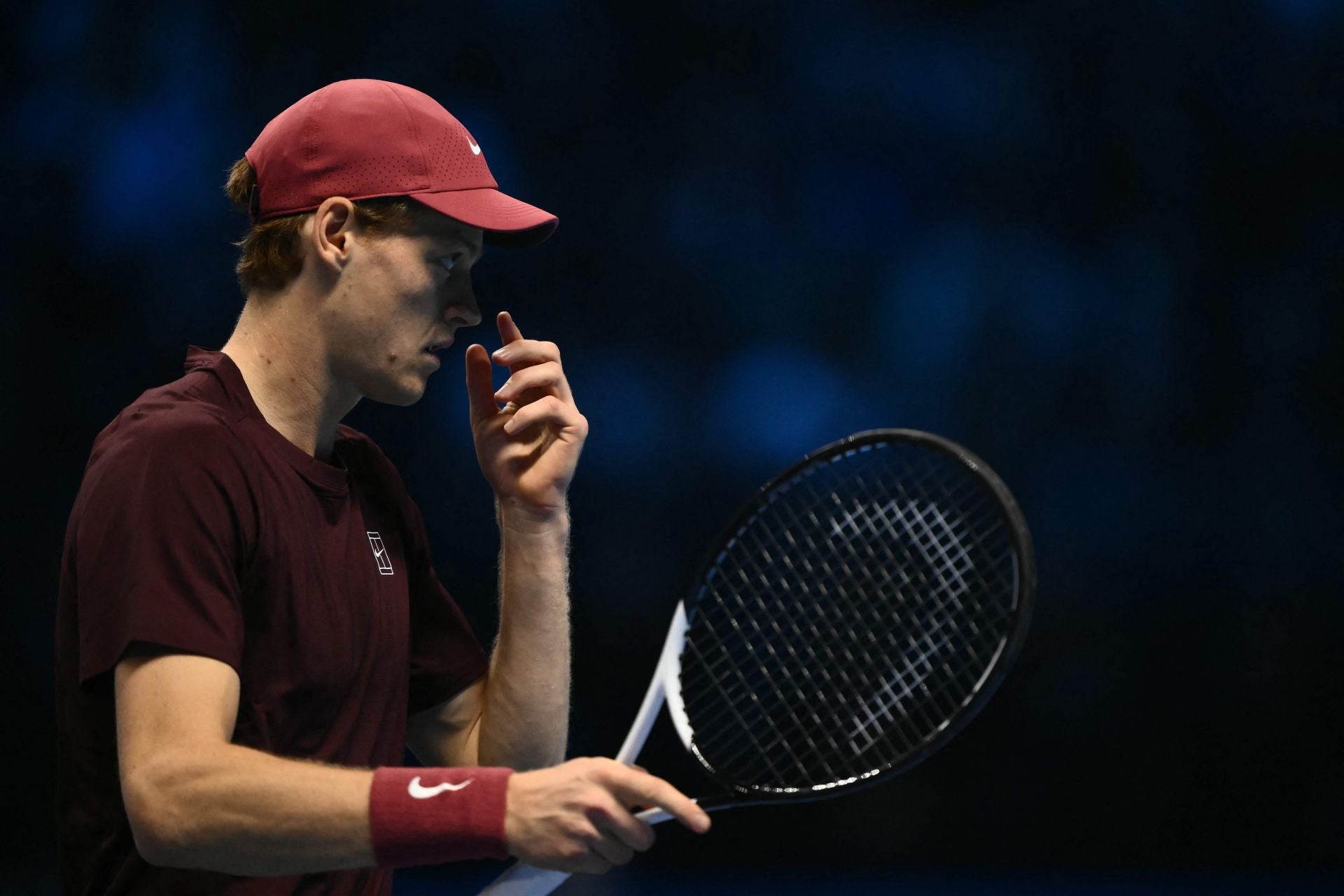 Carlos Alcaraz cae ante Sinner en la ATP Finals, en imágenes