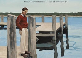 Cartel de la nueva edición del FICC, obra del pintor cartagenero Ángel Mateo Charris.