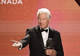 Richard Gere cuando recibió el premio Goya Internacional en febrero de 2025.