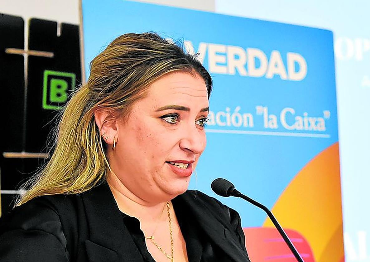 Adriana Ramos durante su intervención.