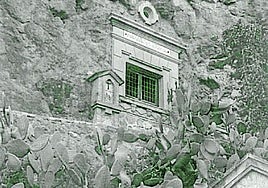 La cueva de la Cómica, en una instantánea del Fondo Crespo que conserva el Almudí.