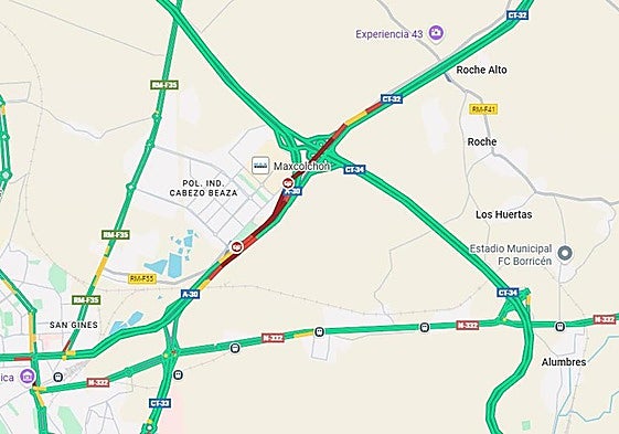 La retención que se registra, este lunes, en Cartagena.