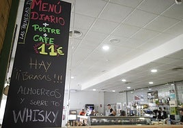 Un restaurante ubicado en Alcantarilla, con su menú del día a 11 euros, en una foto de archivo.