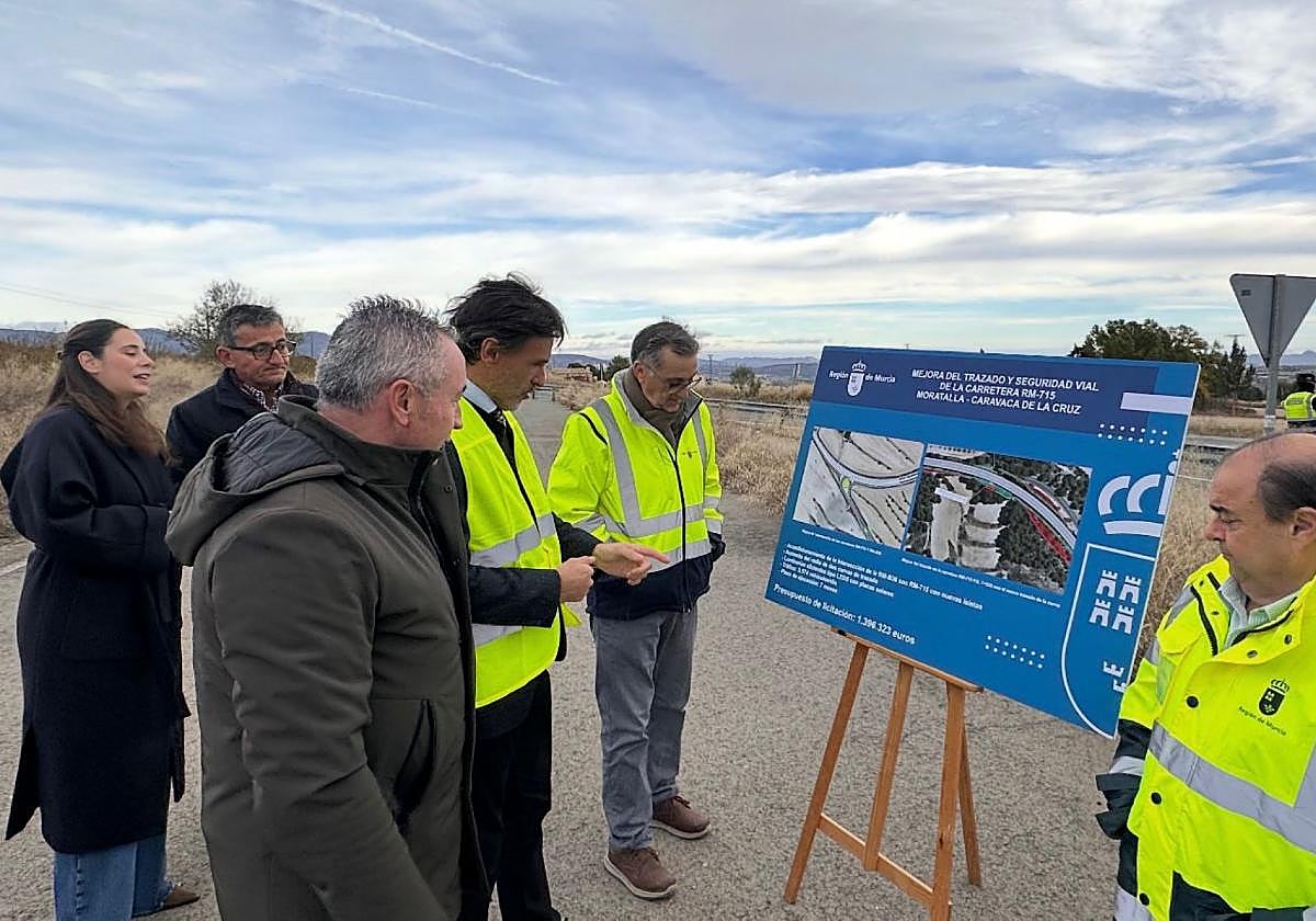 Juan Soria y Jorge García, ayer en la presentación de las obras.