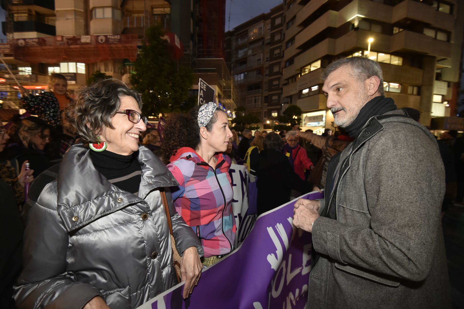 Manifestación por el 25N en Murcia, en imágenes