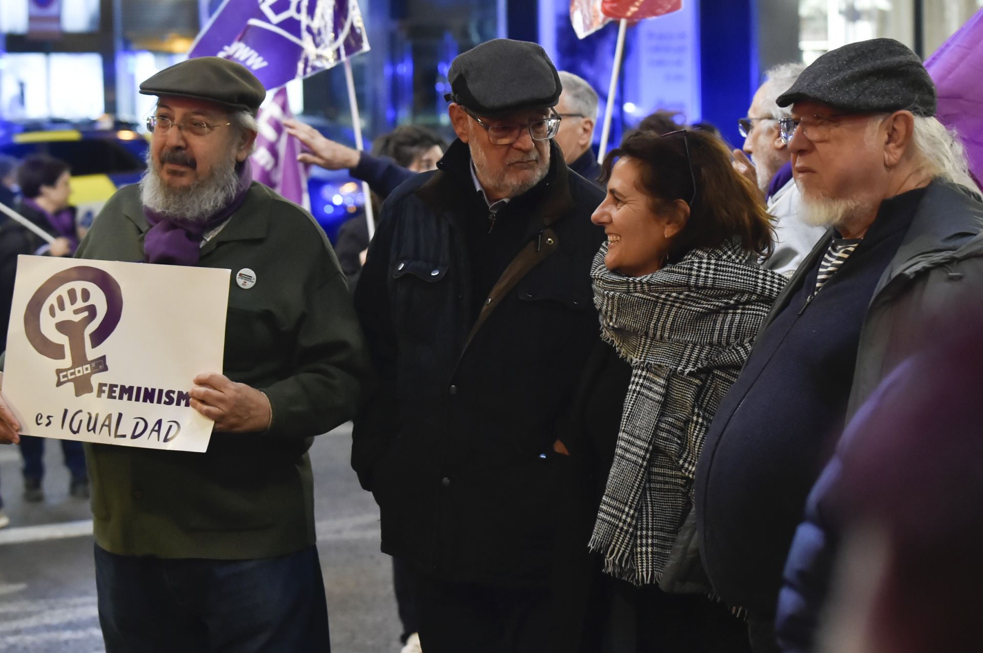 Manifestación por el 25N en Murcia, en imágenes
