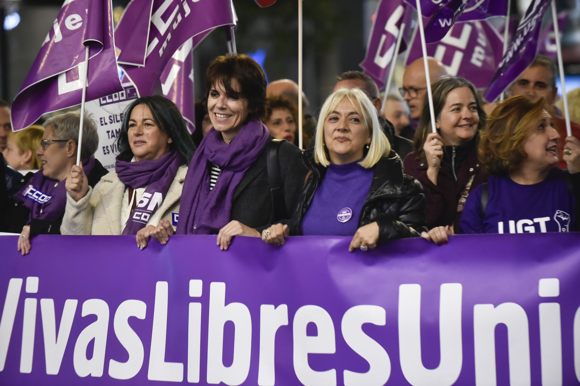 Manifestación por el 25N en Murcia, en imágenes