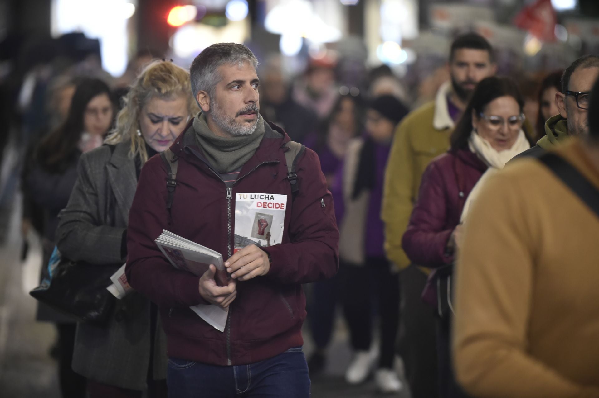 Manifestación por el 25N en Murcia, en imágenes