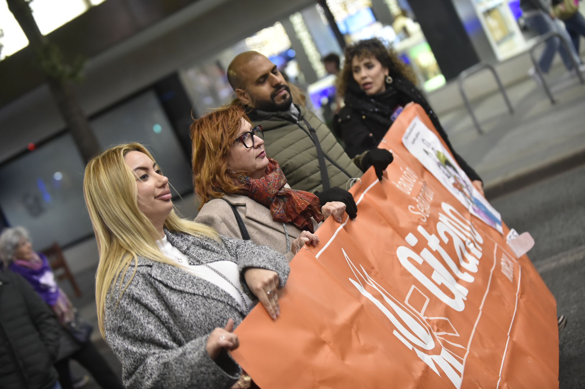 Manifestación por el 25N en Murcia, en imágenes