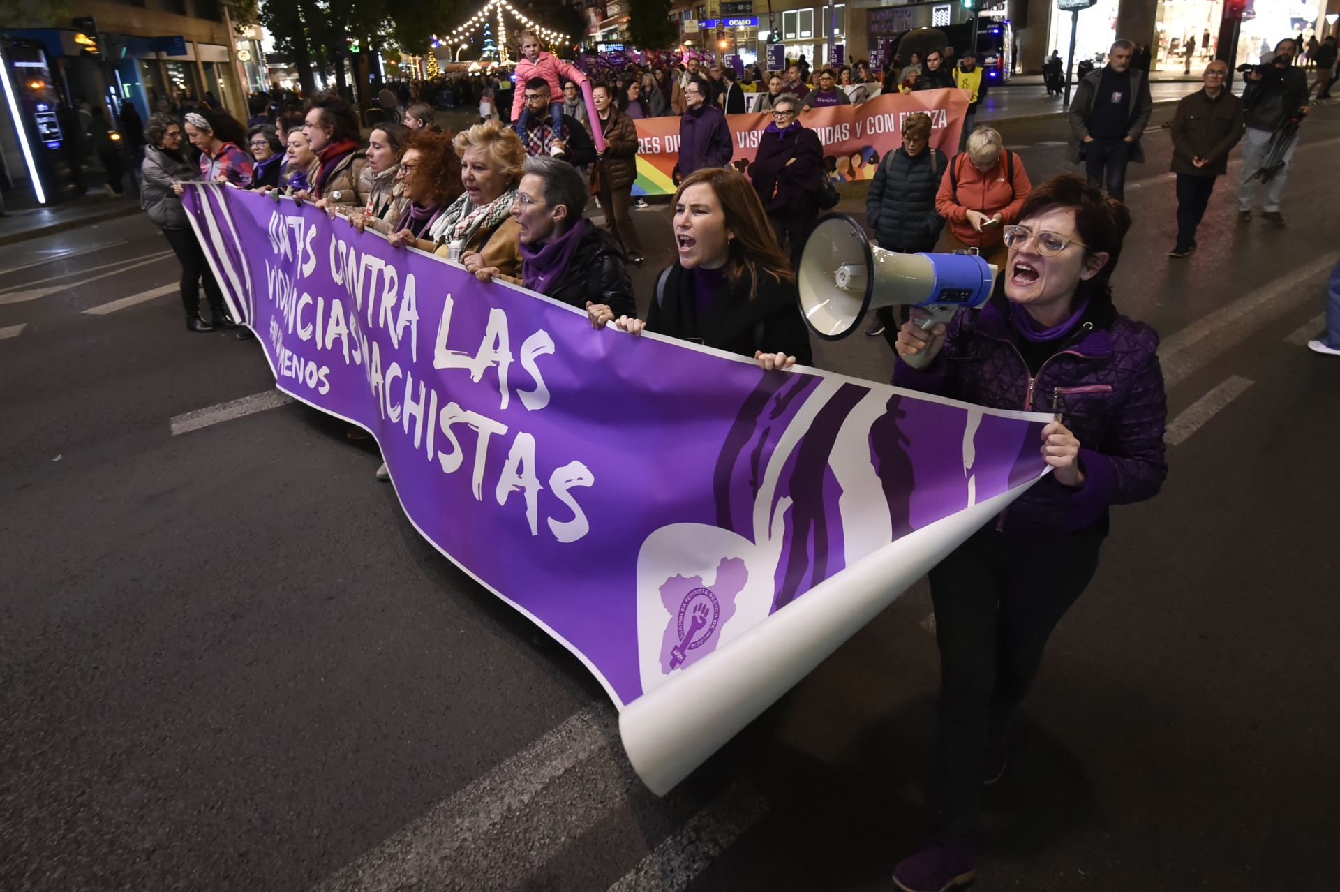 Manifestación por el 25N en Murcia, en imágenes