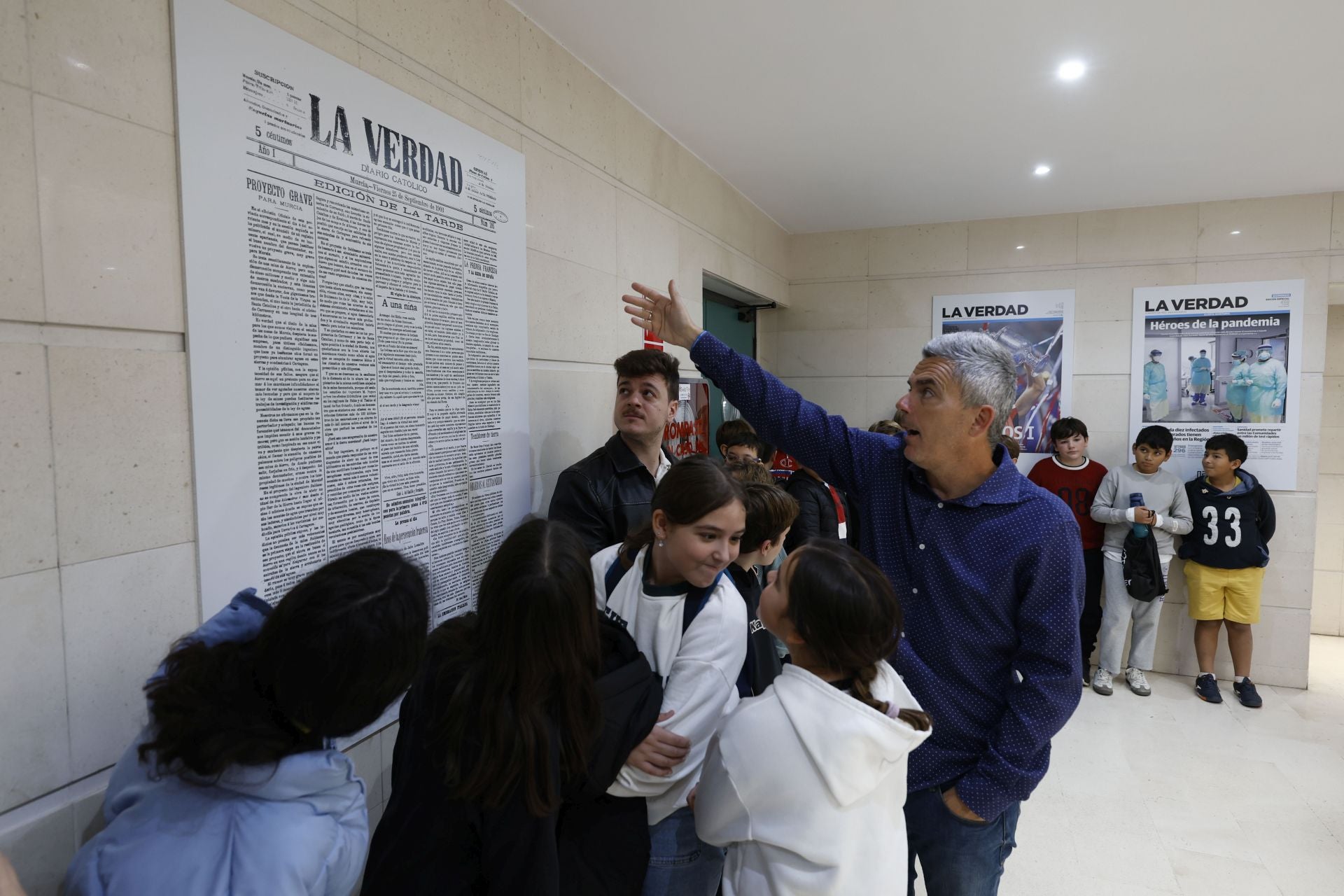 Los alumnos de del CEIP San Pablo de Murcia visitan LA VERDAD, en imágenes