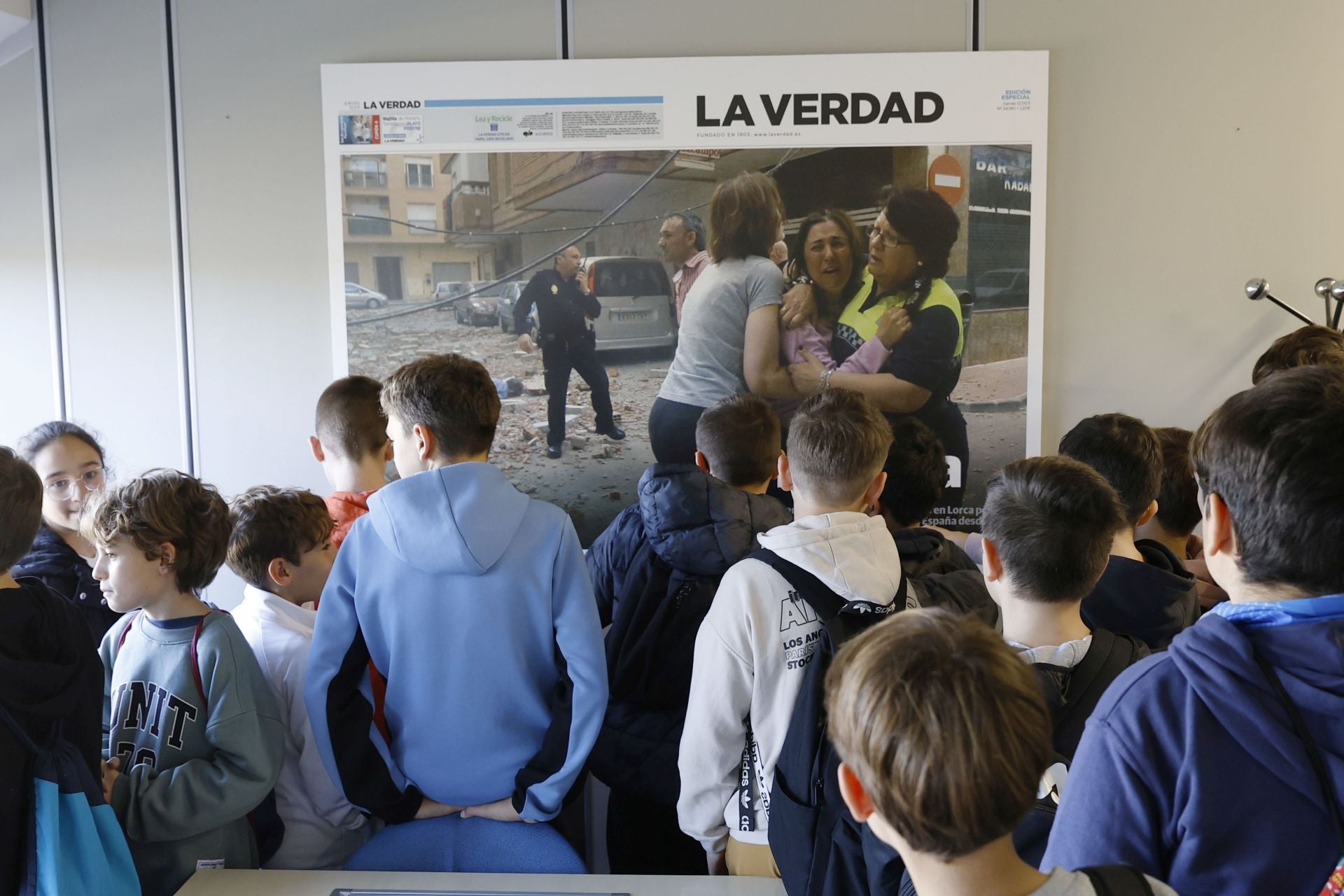 Los alumnos de del CEIP San Pablo de Murcia visitan LA VERDAD, en imágenes