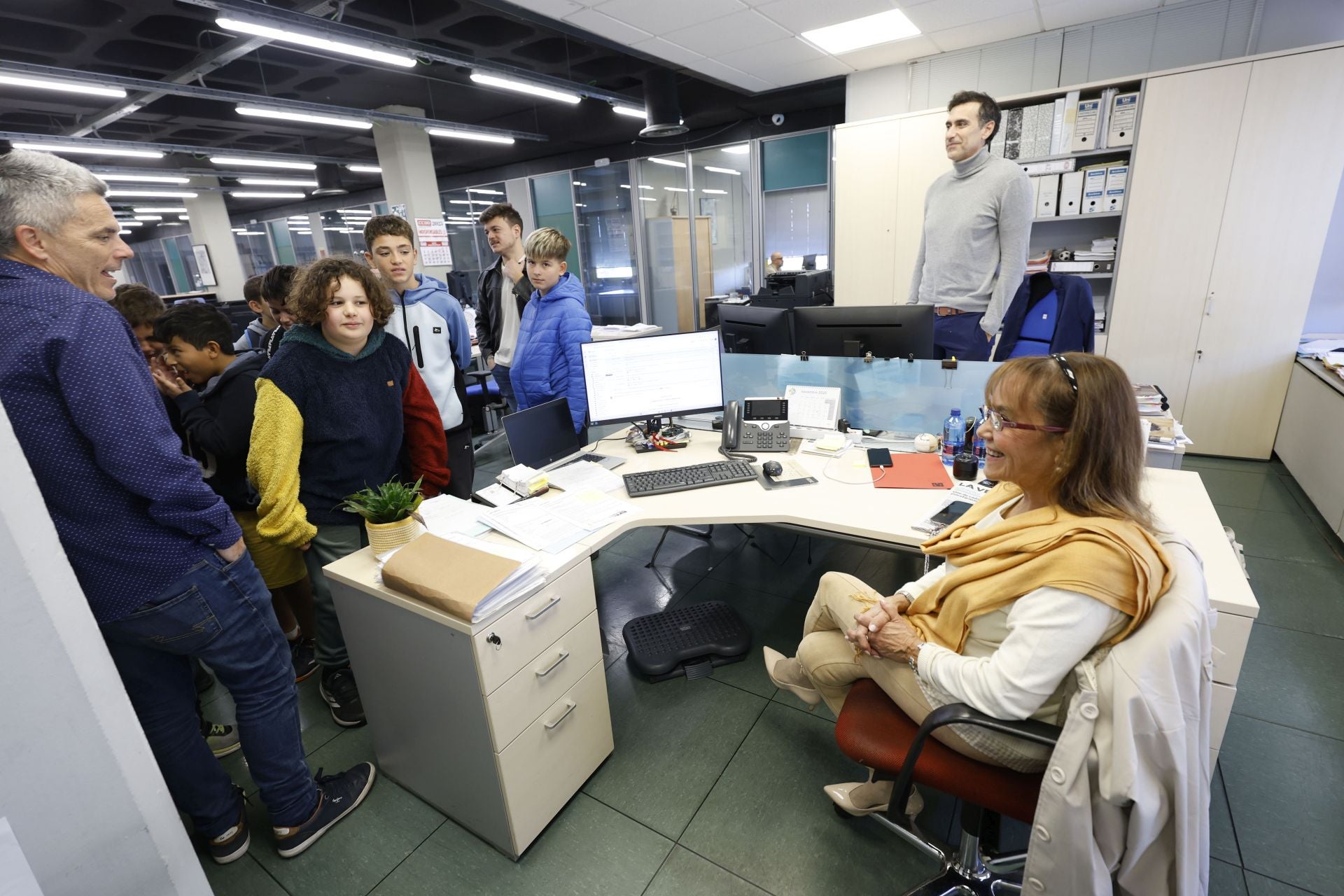 Los alumnos de del CEIP San Pablo de Murcia visitan LA VERDAD, en imágenes