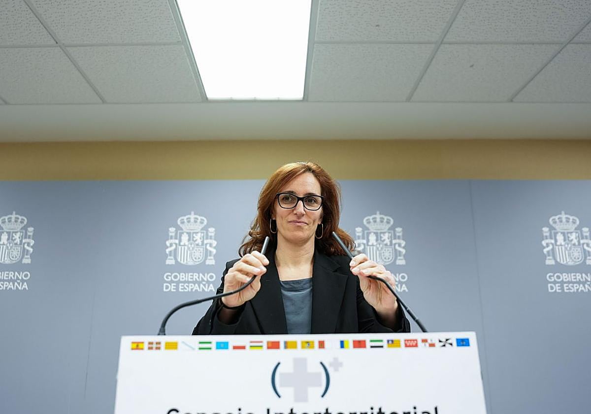 La ministra de Sanidad, Mónica García, en una imagen de archivo.