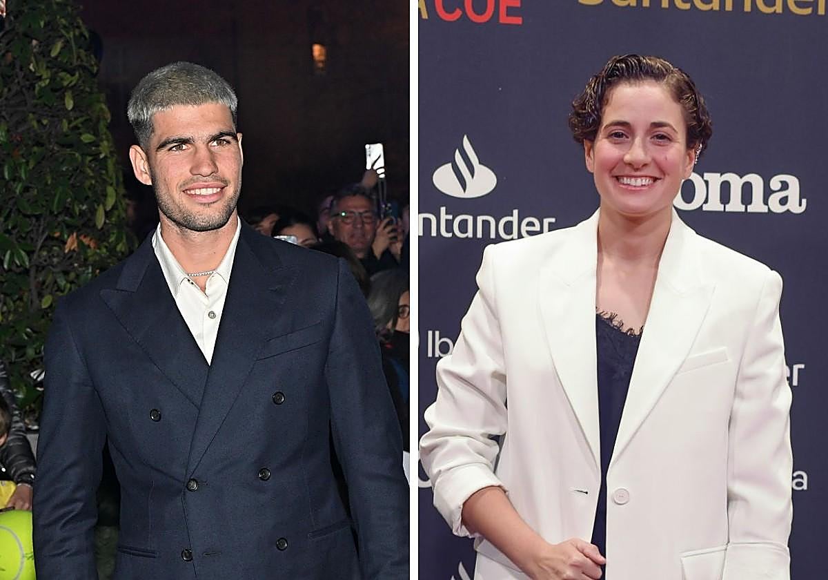 Carlos Alcaraz y Ana Carrasco, en sendas imágenes de archivo.