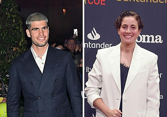 Carlos Alcaraz y Ana Carrasco, en sendas imágenes de archivo.