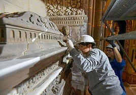 La restauración de la urna que guarda el corazón de Alfonso X El Sabio.