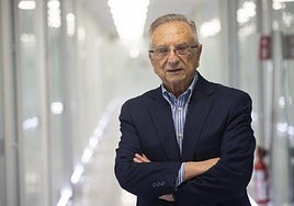 El empresario Tomás Fuertes, durante la entrevista en la sede del grupo en Alhama de Murcia.