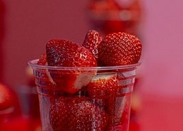 Vaso de fresas.
