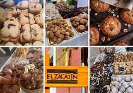 Mantecados, suspiros, toñas, mercadillo artesanal El Zacatín y pastelillos.