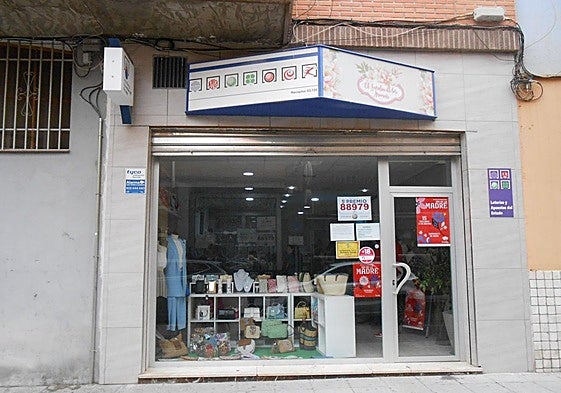 Administración de Cehegín donde se vendió el boleto premiado.