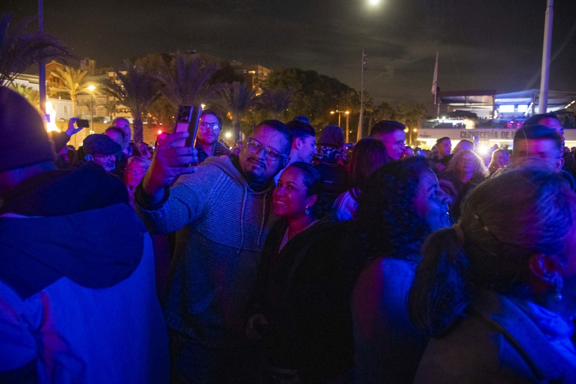 El encendido de las luces navideñas de Cartagena, en imágenes