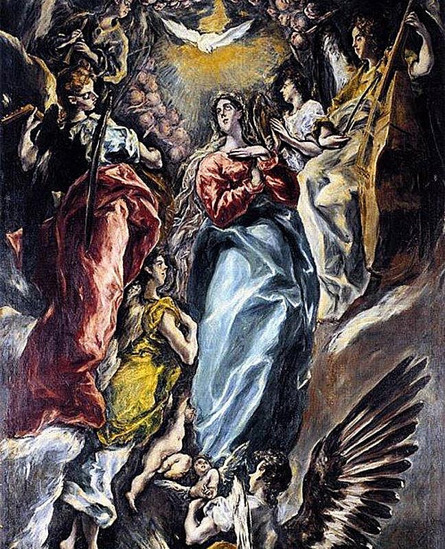 'La Inmaculada Concepción' es una obra del Greco, realizada hacia 1613, durante su último período toledano. Es el lienzo que centra el 'Retablo de la Inmaculada Concepción' que hizo para la Capilla Oballe (Parroquia de San Vicente) de Toledo.