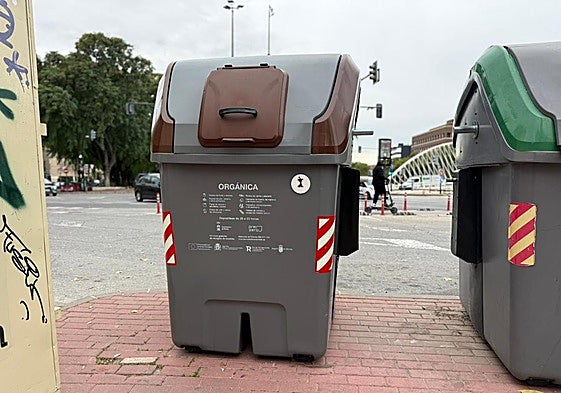 Uno de los contenedores instalados en el barrio del Infante.