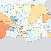 El centro de la ciudad, el Mar Menor y la zona oeste concentran las viviendas unipersonales en Cartagena
