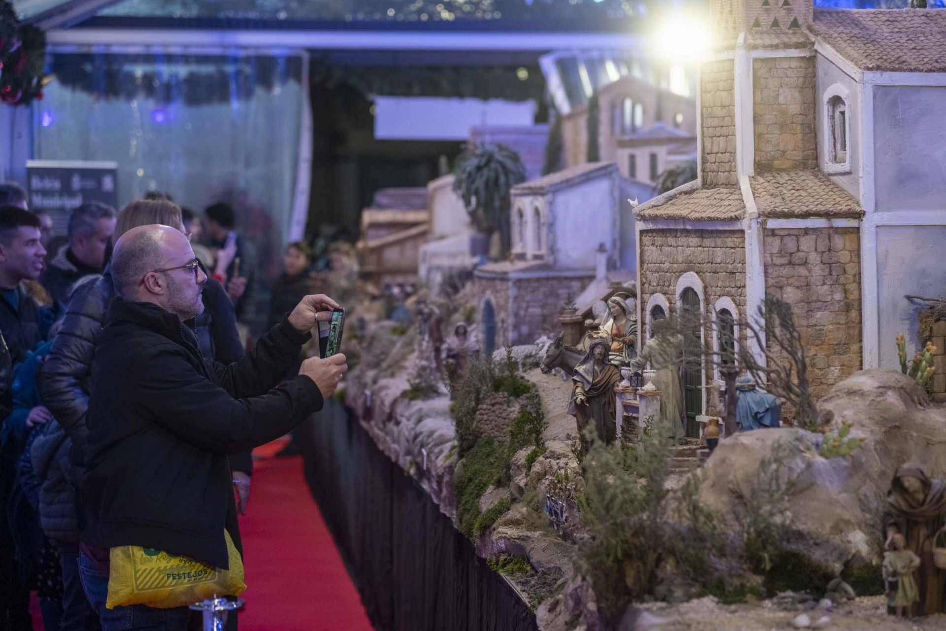 La inauguración del belén de Cartagena, en imágenes