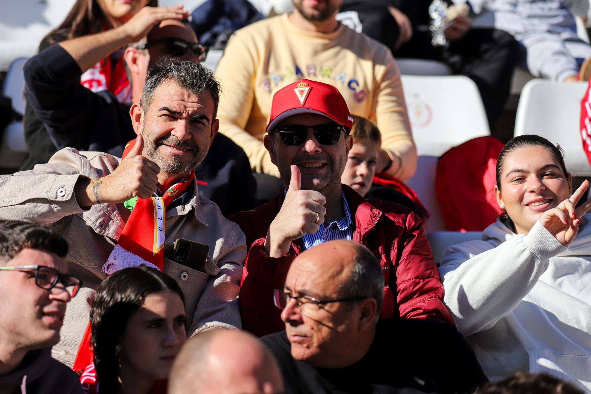 El último entrenamiento del Real Murcia antes del derbi contra el Fútbol Club Cartagena, en imágenes