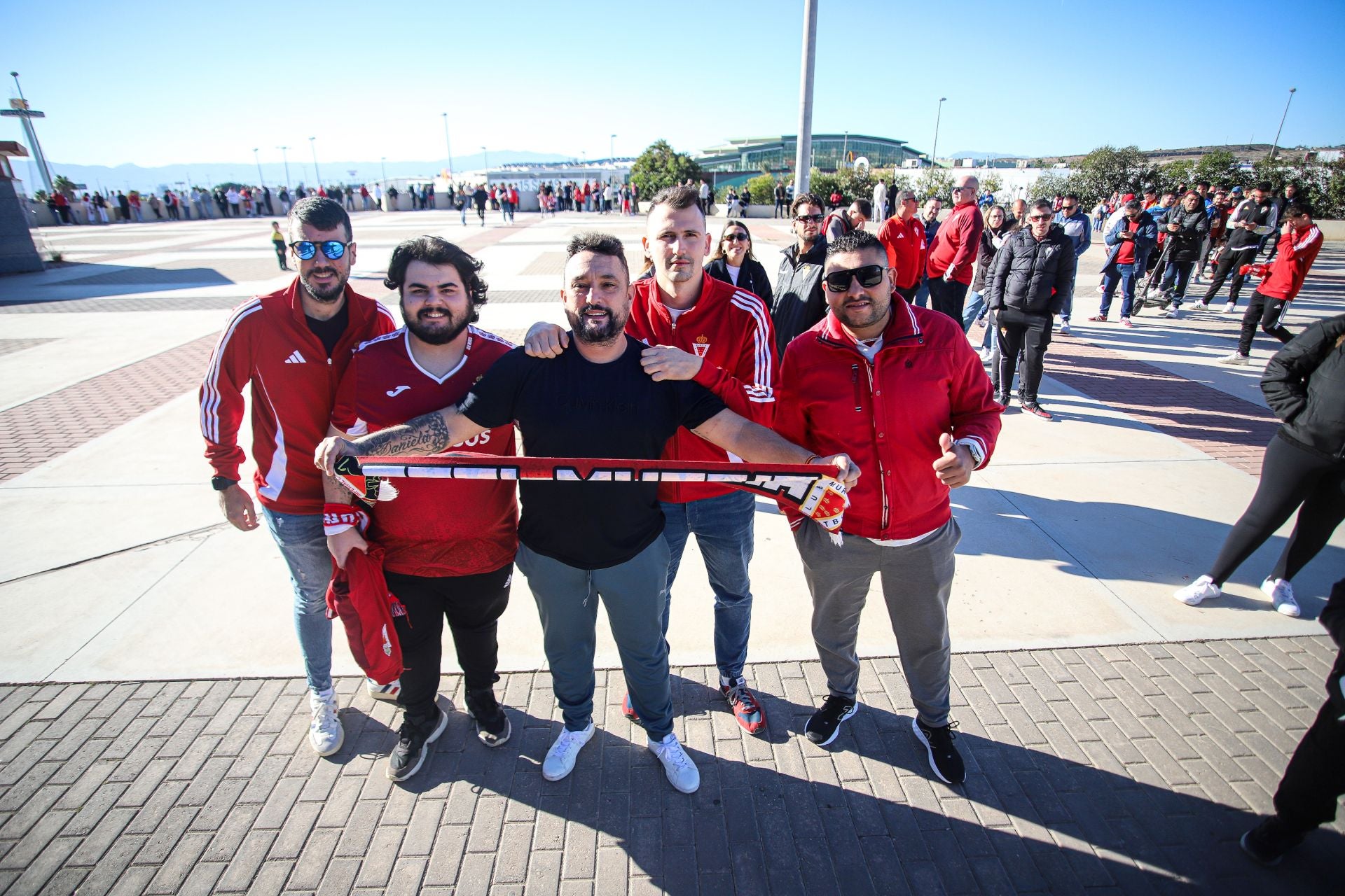 El último entrenamiento del Real Murcia antes del derbi contra el Fútbol Club Cartagena, en imágenes