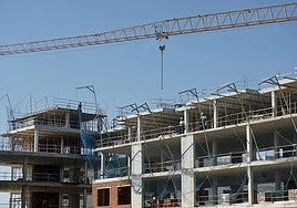 Viviendas en construcción, en una imagen de archivo.