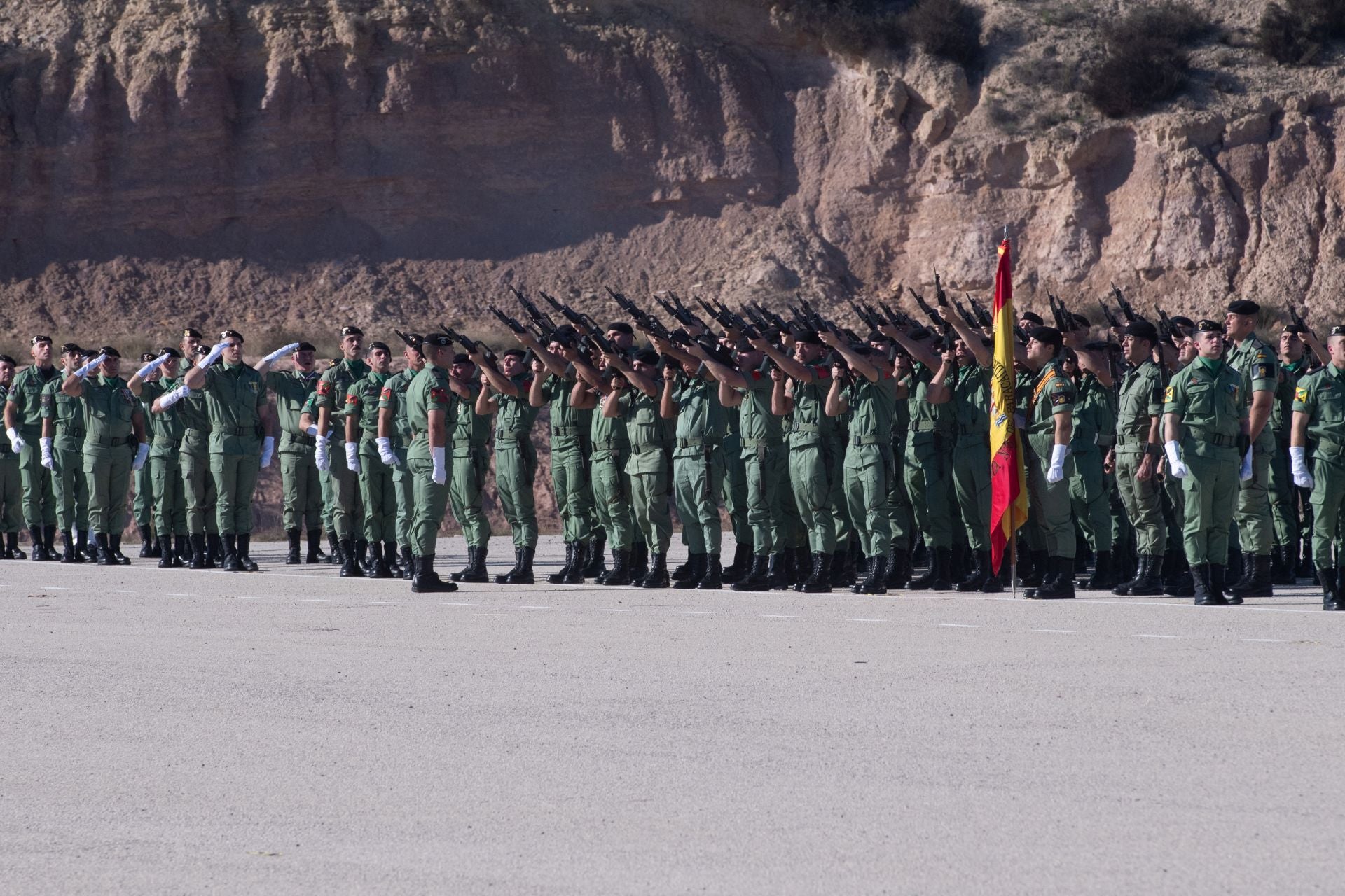 Los paracaidistas de Javalí Nuevo celebran la Inmaculada Concepción