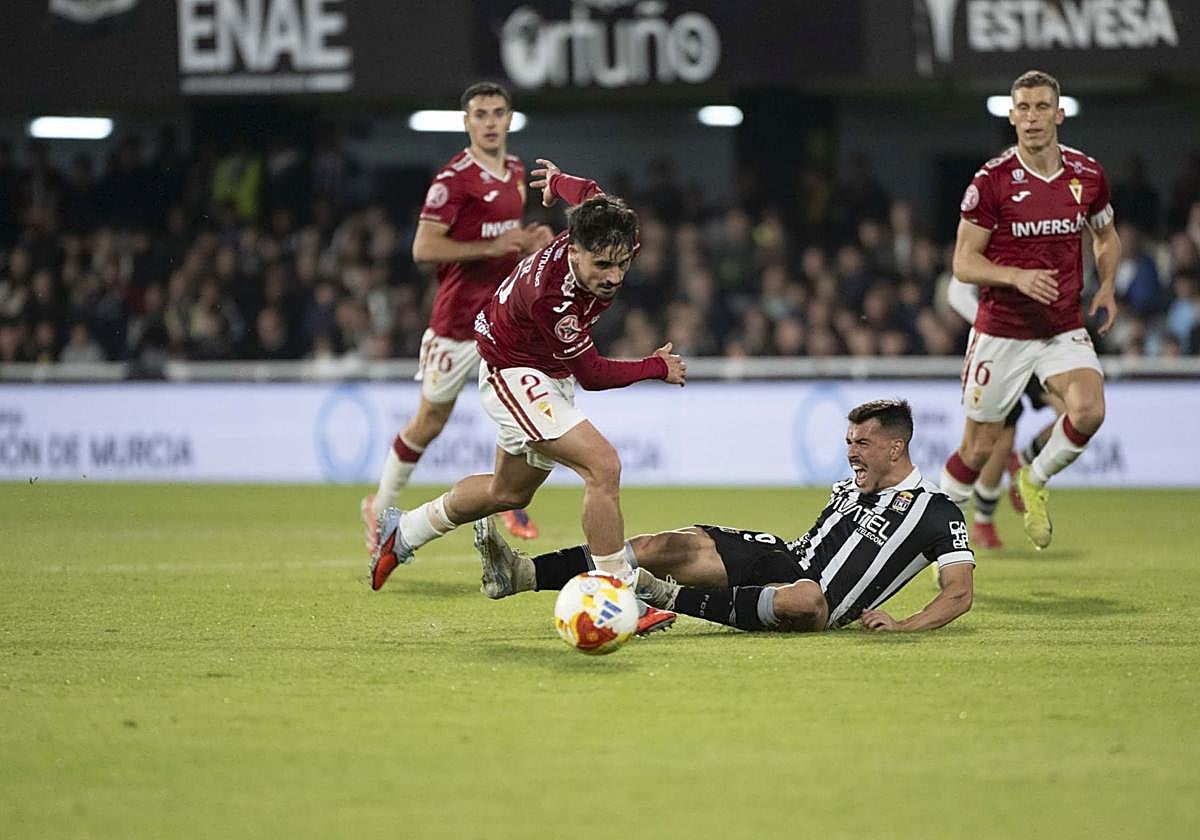 El derbi FC Cartagena - Real Murcia, en imágenes